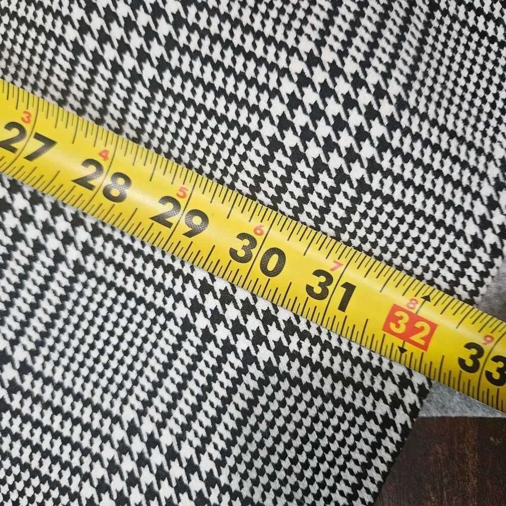 Calvin Klein Longline Glen Plaid Blazer Size 12 Single Vent Equestrian Academia - Picture 6 of 8